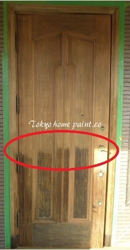 アイカ玄関ドア塗装直し13