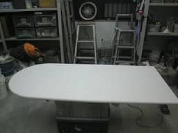 手つくりテーブルの天板2