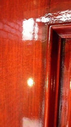 木製玄関ドア塗装村山市6