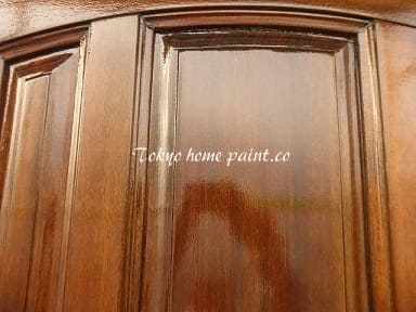 木製玄関ドアの再塗装33.30