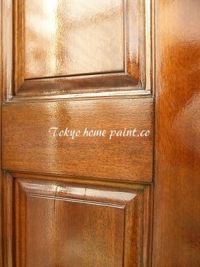 木製玄関ドアの再塗装33.31