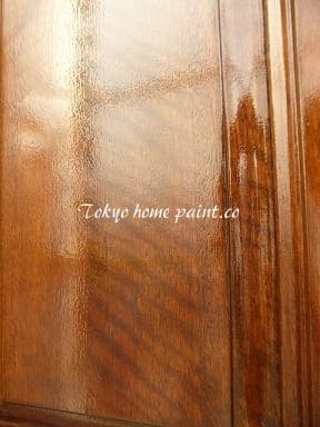 木製玄関ドアの再塗装33.32
