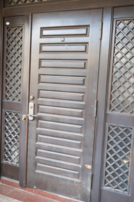 木製玄関ドアの塗装/世田谷区工事前