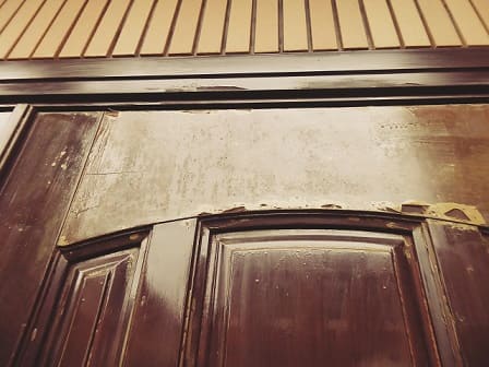 木製玄関ドアの塗装31-12