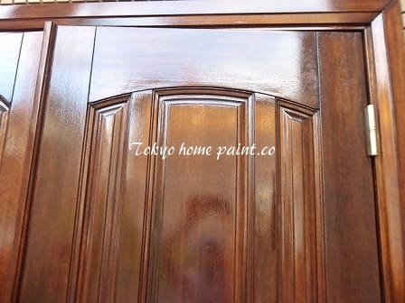  木製玄関ドアの塗装31-18