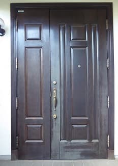 木製玄関ドア塗装、1