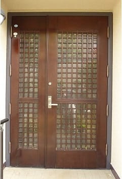 アイカ玄関ドア再塗装、埼玉県、工事前