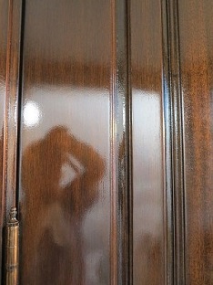 世田谷区木製アイカ玄関ドア塗装5