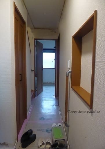 室内ドア、収納塗装17.1