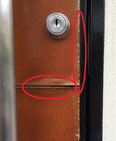 再塗装不可能なドア.9