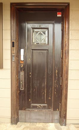 ヤマハ玄関ドアの再塗装.32.1