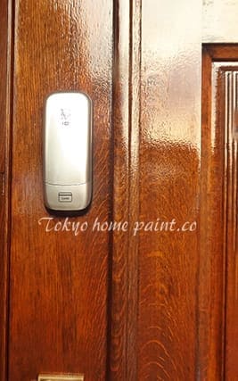 ヤマハ玄関ドアの再塗装.32.13