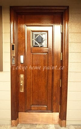 ヤマハ玄関ドアの再塗装.32.16