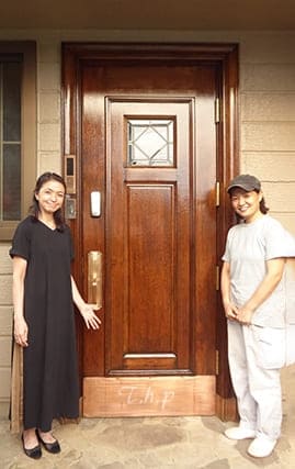 ヤマハ玄関ドアの再塗装.32.17