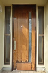 ヤマハ玄関ドア塗装501工事前