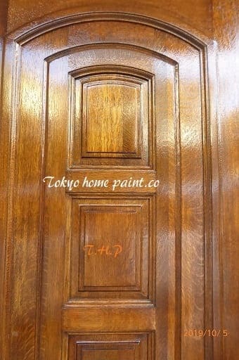ヤマハ製玄関ドア塗装.16
