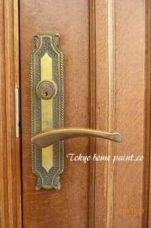 ヤマハ製玄関ドア塗装2