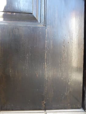 アイカ玄関ドア再塗装、工事前5