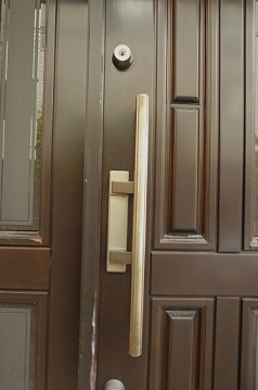木製の玄関ドア塗装5