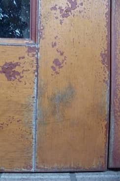 玄関ドア塗装、ヤマハ製4
