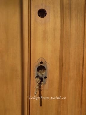 木製玄関ドアの再塗装33.16
