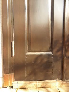 木製玄関ドアの再塗装33.2