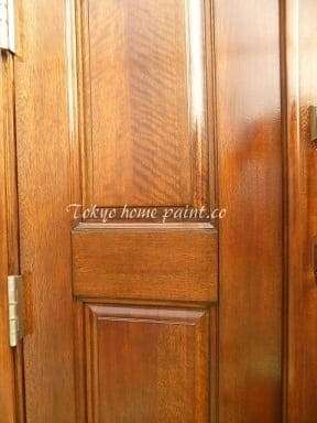 木製玄関ドアの再塗装33.21