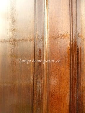 木製玄関ドアの再塗装33.25