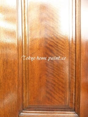 木製玄関ドアの再塗装33.34
