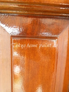木製玄関ドア塗装・ヤマハ製9