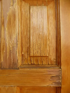 木製玄関ドア塗装・ヤマハ製4