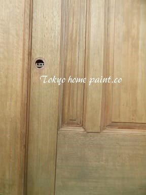  木製玄関ドアの塗装31-15