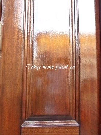  木製玄関ドアの塗装31-21