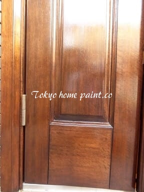  木製玄関ドアの塗装31-22