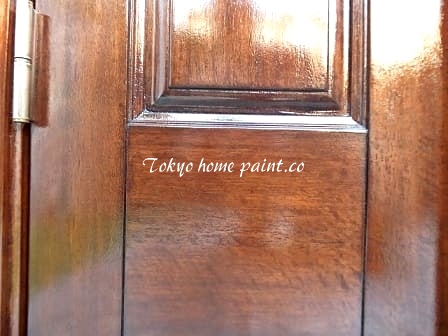  木製玄関ドアの塗装31-23