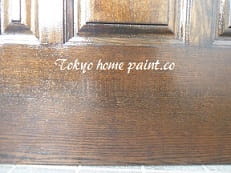 木製玄関ドア塗装、アイカドア仕上げ11