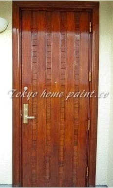 木製玄関ドア塗装横浜市3-16