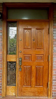 ヤマハ玄関ドア塗装、多摩1