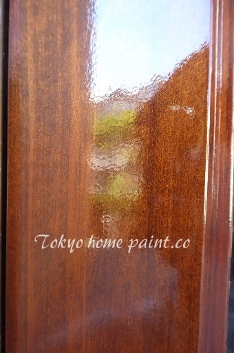 木製玄関ドア塗装なおし16