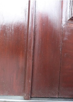 木製玄関ドア他社の施工ミス5