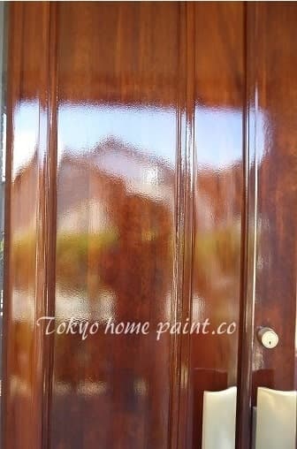 木製玄関ドア他社の施工ミス15
