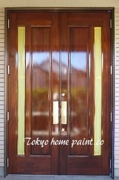 木製玄関ドア他社の施工ミス12