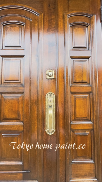 木製ドア修理塗装完了2世田谷区