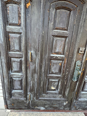 木製ドア修理塗装.世田谷区2