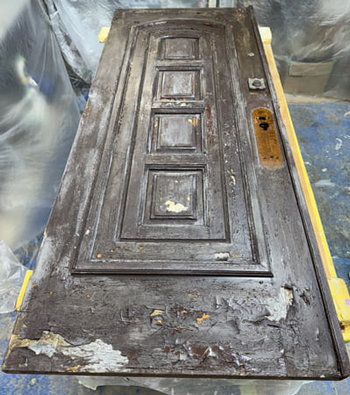 木製ドア修理塗装.世田谷区3