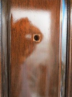 世田谷区木製アイカ玄関ドア塗装6
