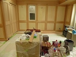 室内高級家具の塗装、施工前