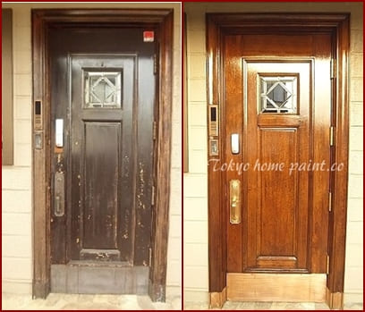 YAMAHA製玄関ドアの再塗装.NO:32