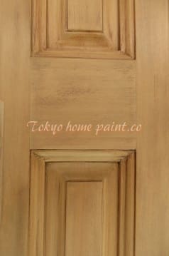 ヤマハ玄関ドア再塗装、横浜市16