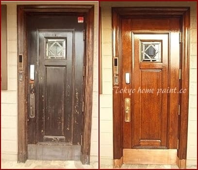 YAMAHA製玄関ドアの再塗装32